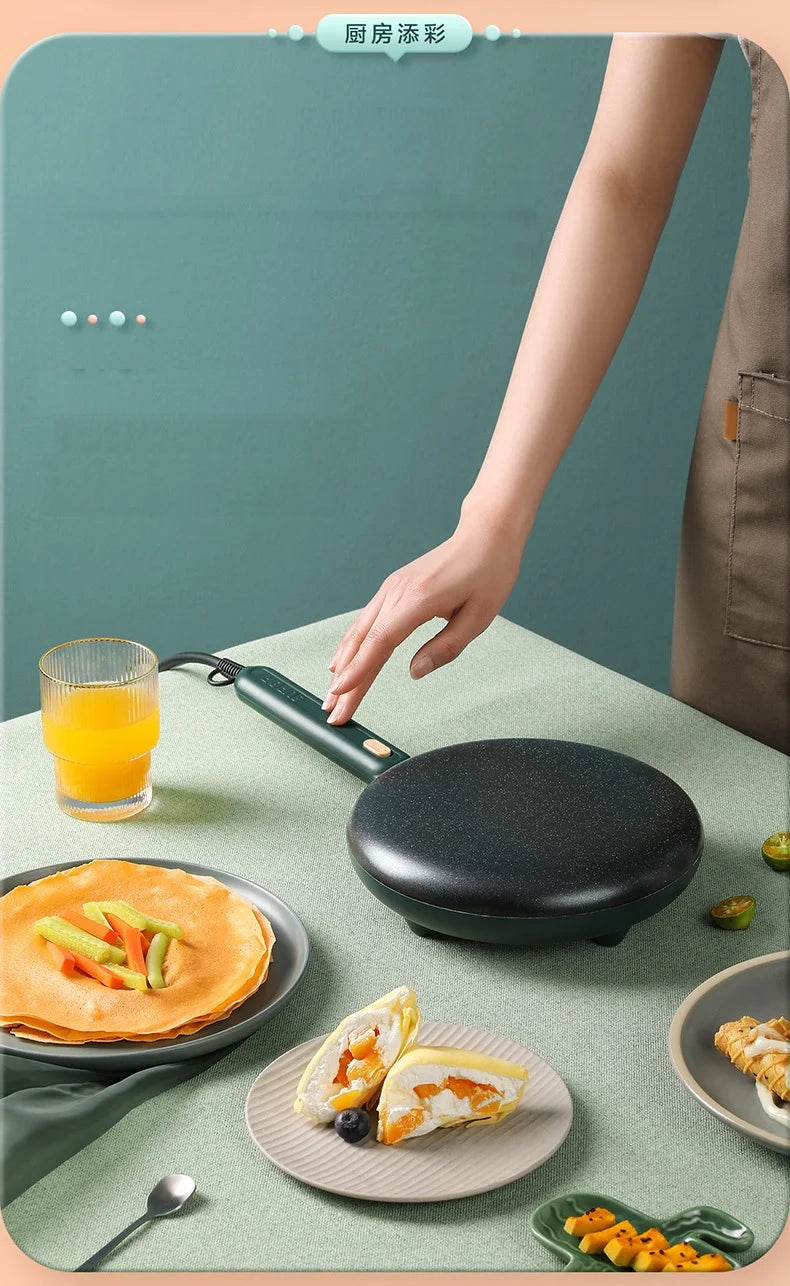 Crêpière électrique portable antiarina, poêle à crêpes domestique, boulanger à crêpes étanche, 220V