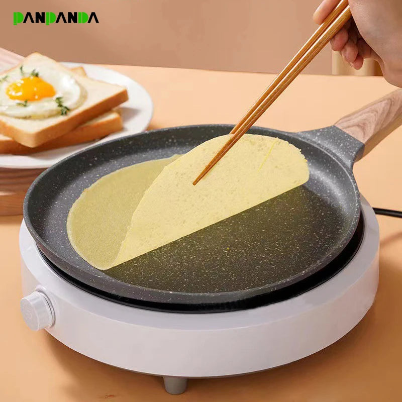 PANPANDA-Poêle à frire antiarina, poêle à steak, pansement, omelette, machine à petit-déjeuner, cuisinière à induction, ustensiles de cuisson au gaz Maifan Stone, 6 ", 8", 10"