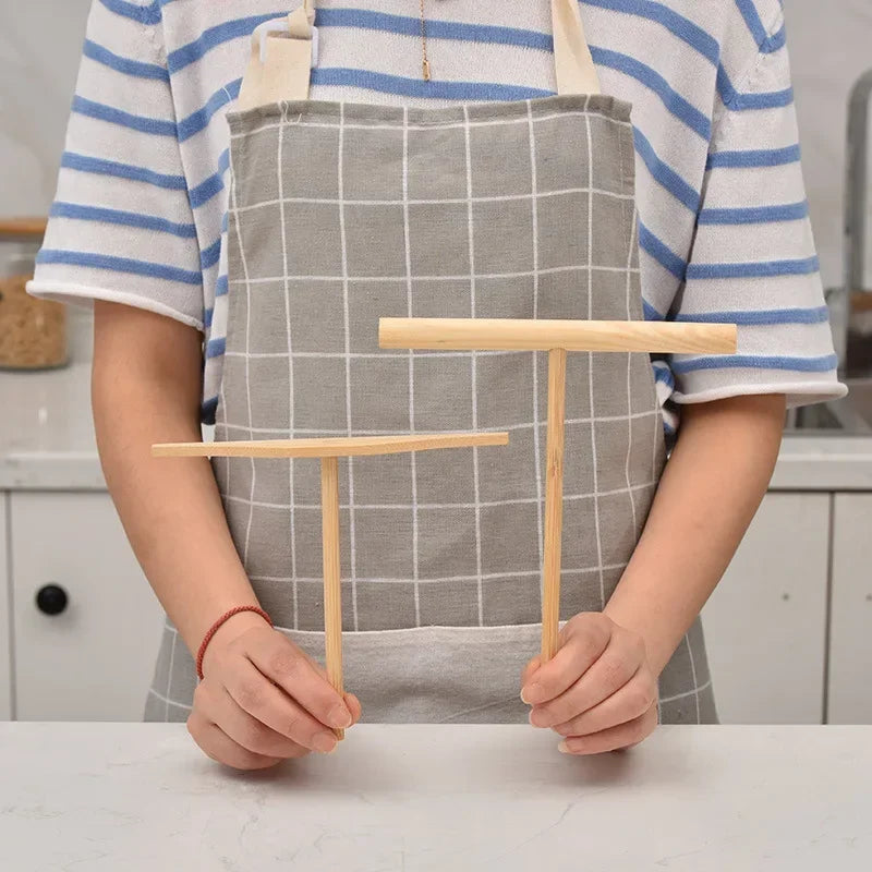 Ustensiles à Crêpes en Forme de T, Étagère en Bois, Bâton d'Épandage Antiadhésif, Outils pour Restaurant, Cuisine à Domicile