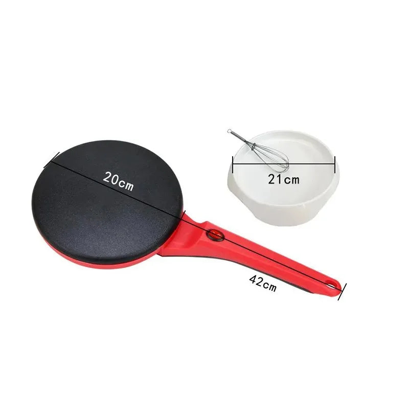 Crêpière électrique antiarina, 220V, 900W, pour pizza, pansement, plaque de cuisson, poêle à gâteaux, outils de cuisine