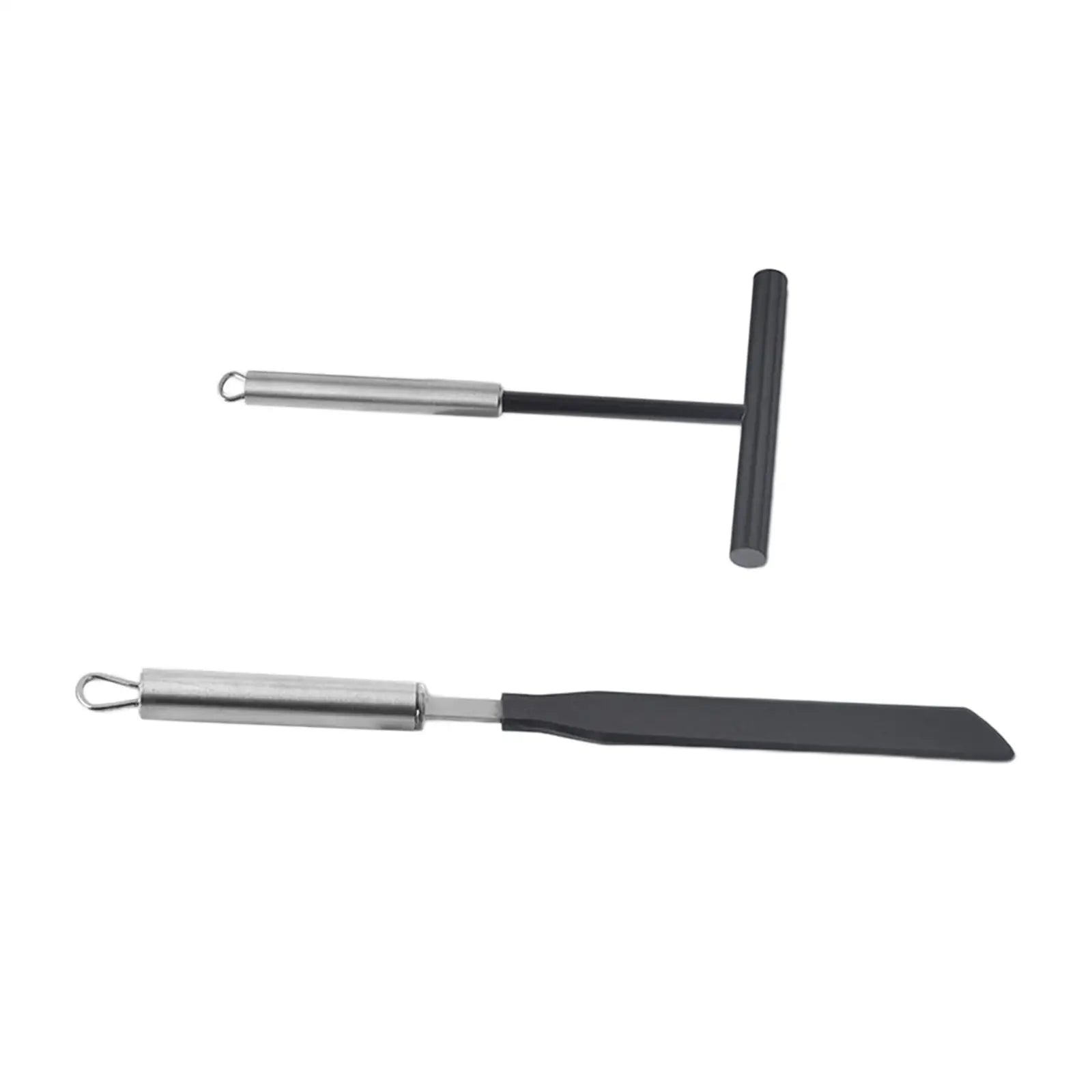 Ensemble d'ustensiles de cuisine pour épandeur de crêpes et spatule, outils de crêpière, pâte à crêpes, ustensiles de cuisine pour décrochage, 2x