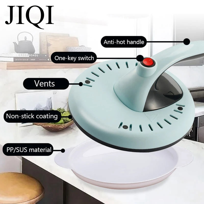 JIQI-Crêpière automatique, machine à pizza antiarina, poêle à pâtisserie électrique, rouleau de printemps, application de cuisine domestique