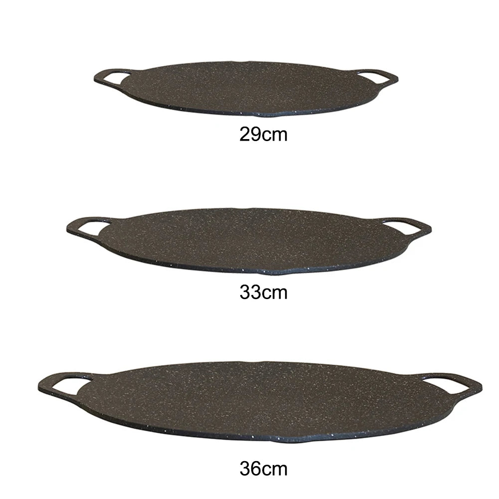 Poêle à crêpes antiarina ronde pour barbecue, cuisinière à induction polyvalente pour camping en plein air, ustensiles de cuisine, outils ménagers